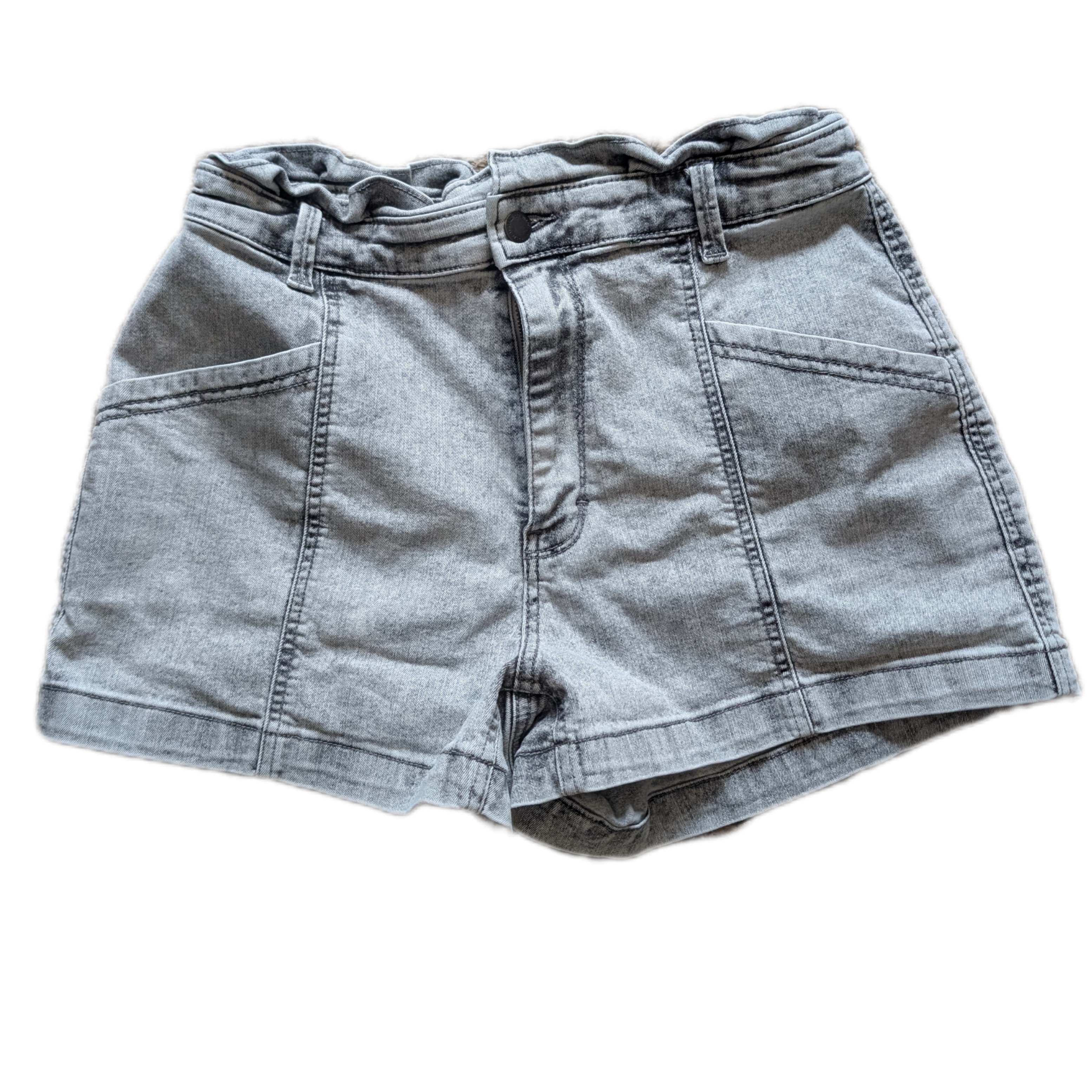 Women's Gray Denim Shorts
